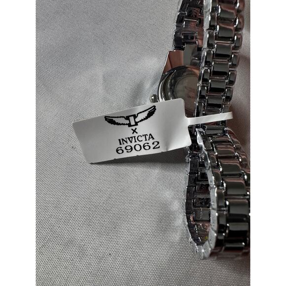 Silver Bracelet Invicta Wildflower Glam Rhinestone Jewelry Watch NWT - Picture 8 of 12